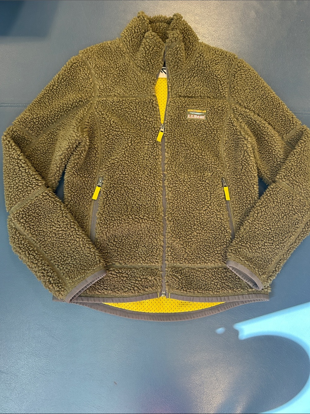 L.L. Bean NWTs sz XS Kelp Green Mountain Pile Fleece Jacket - UNISEX